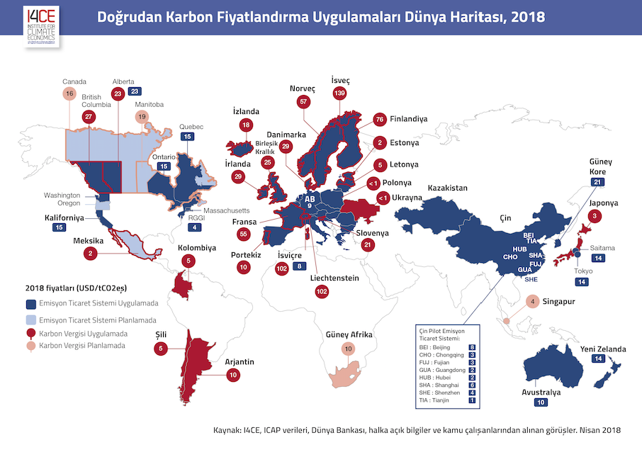 Karbon Fiyatlandırmada Son Durum: Küresel Emisyonların %25’i Kapsama Alanında
